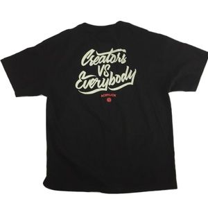 ACRYLICK Creators Vs Everybody T-shirt Black XL